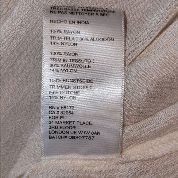 URBAN OUTFITTERS OUT FROM UNDER Thalia Tiered Slip Dress Ivory Cream S - Picture 12 of 13